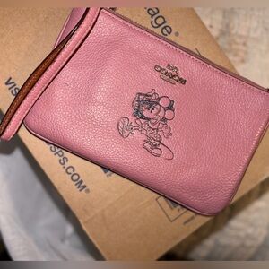Coach x Disney Minnie Mouse wristlet
